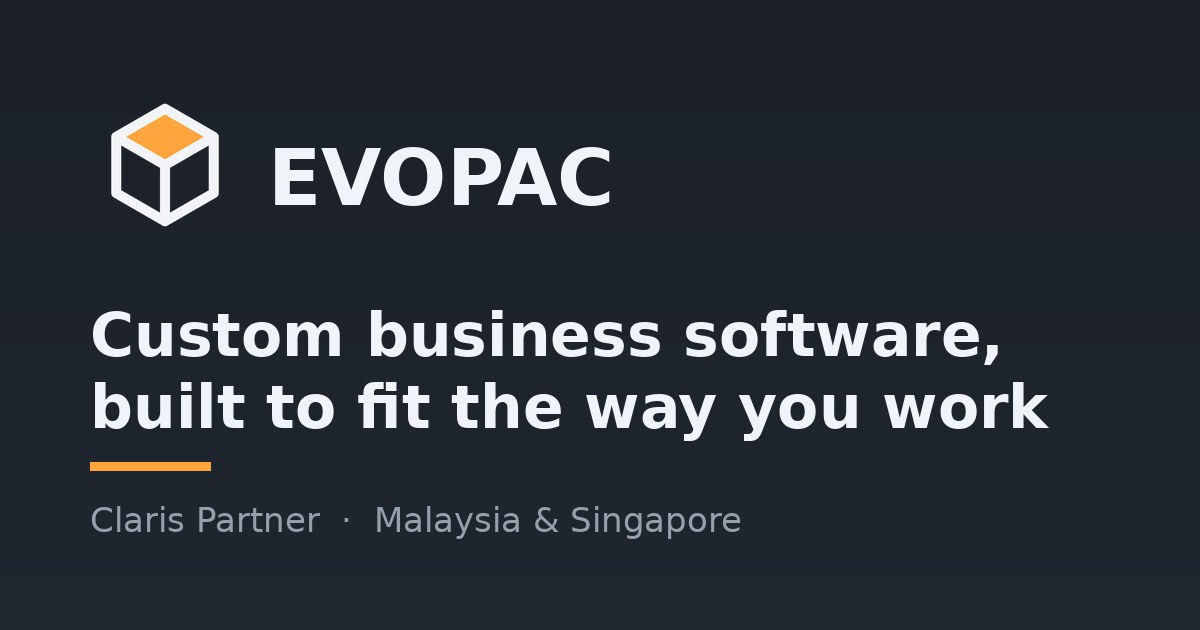Services — Custom Software Development & FileMaker | Evopac